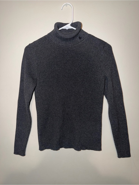 Lauren Ralph Lauren Sweaters - Lauren Ralph Lauren Gray Ribbed Turtleneck Sweater Size M